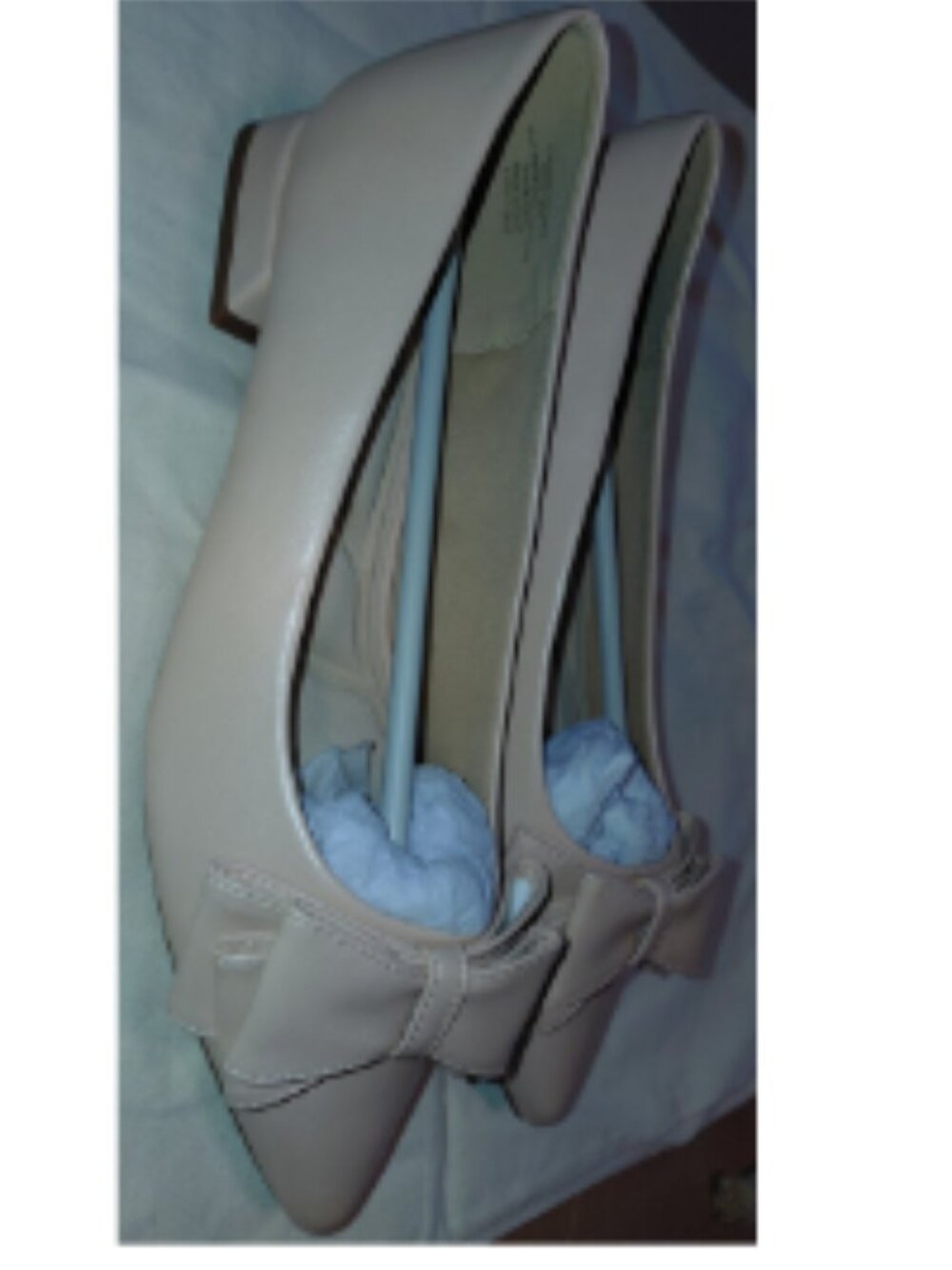 Journee Collection Beige Bow Pointed Toe Flats - Picture 6 of 15